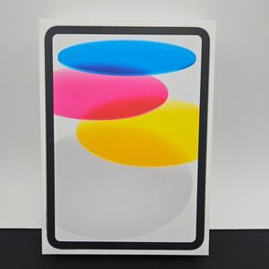 Apple iPad 10th Gen 128GB Silver Wi-Fi Empty Retail Box Only A3354 Packaging